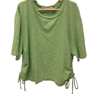 Women’s green crewneck drawstring crop top by Universal Thread, size Small